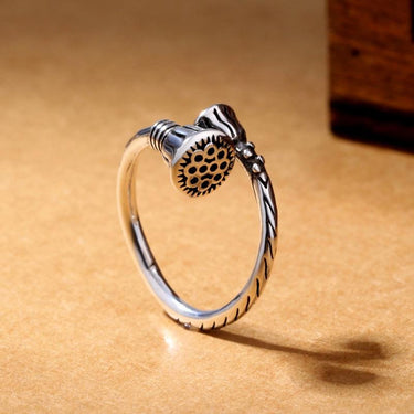 THAI SILVER Lotus 'PURITY' Ring